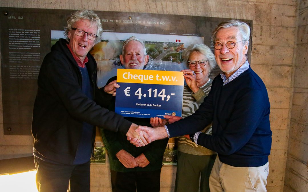 Rotary Club Scherpenzeel Woudenberg ondersteunt scholenproject ‘Kinderen in de Bunker’